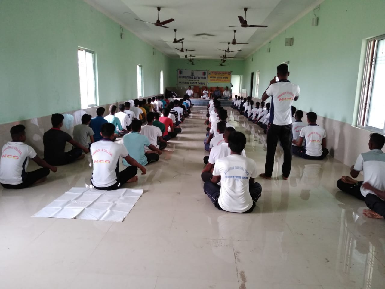 Observing International Day of Yoga at Nimapara Autonomous College 21.06.2029